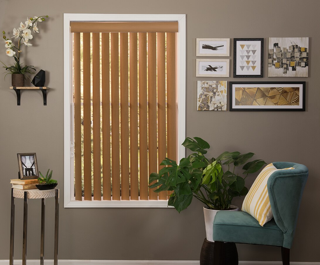 DALIX Orleans Vertical Window Blinds – Premium Textured Vinyl, Off-White (5 Pack)