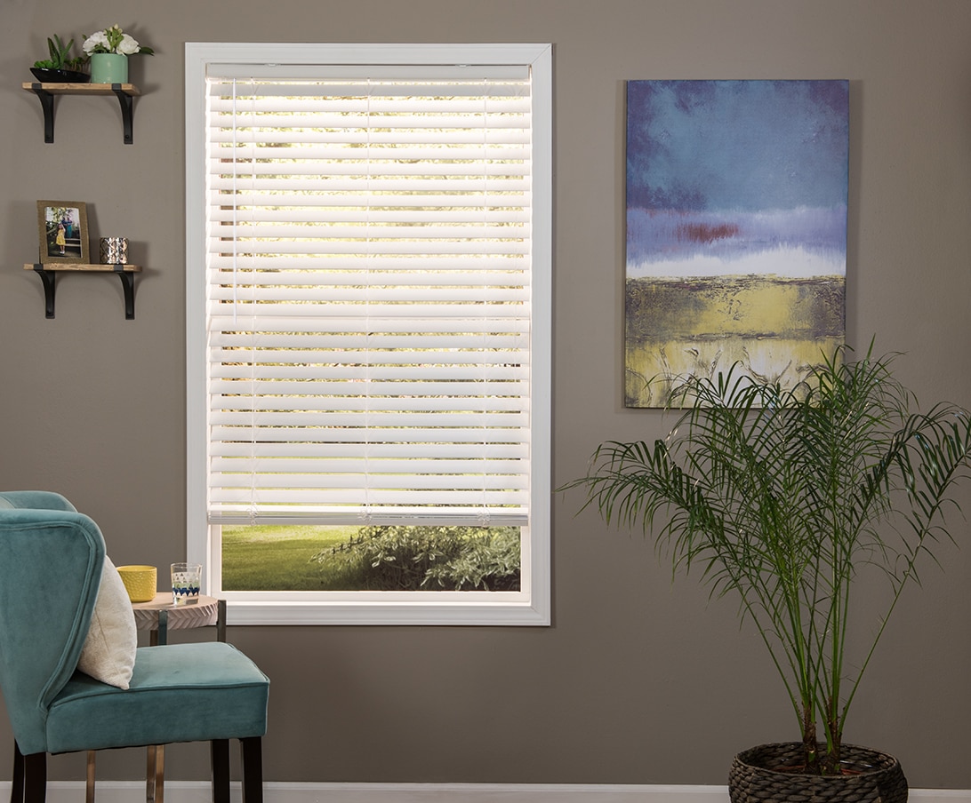 2/" FAUXWOOD BLINDS 87 1//2/" WIDE x 61/" to 72/" LENGTHS 2 GREAT WHITE COLORS!