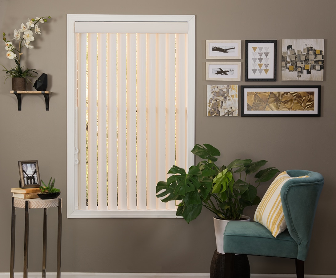 W Head Rail For 3.5 In Vertical Blind White No Blinds Hampton Bay 104 In 