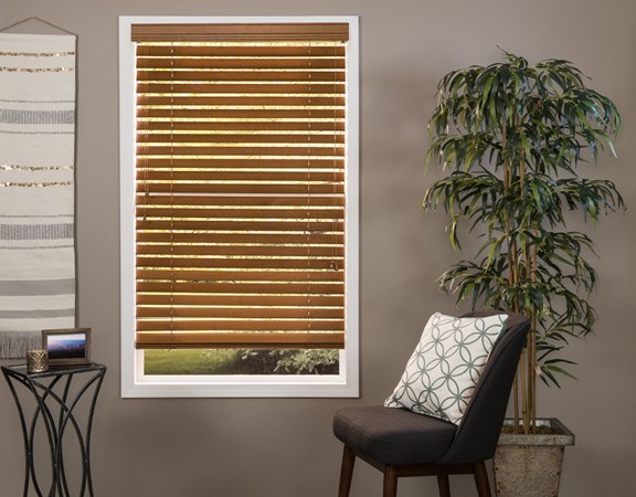 2 and a half inch real wood blind