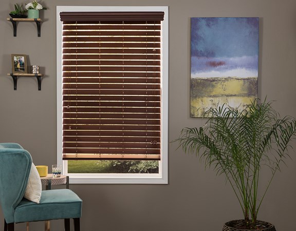 2 and half inch faux wood blind